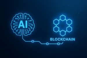 20250405_2144_AI and Blockchain_simple_compose_01jr4c9z2cfvs8zd5wwb9tc7zx